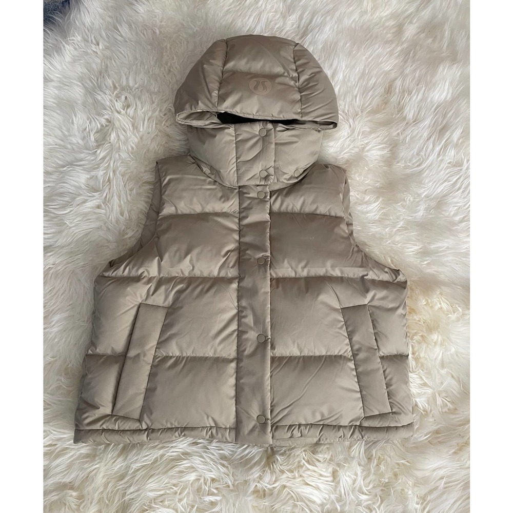 Lululemon Wunder Puff Cropped Vest Trench Size 8 | Goose Down | NWOT
